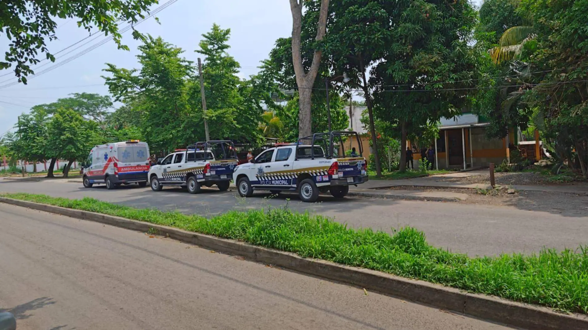 Ambulancia y patrullas